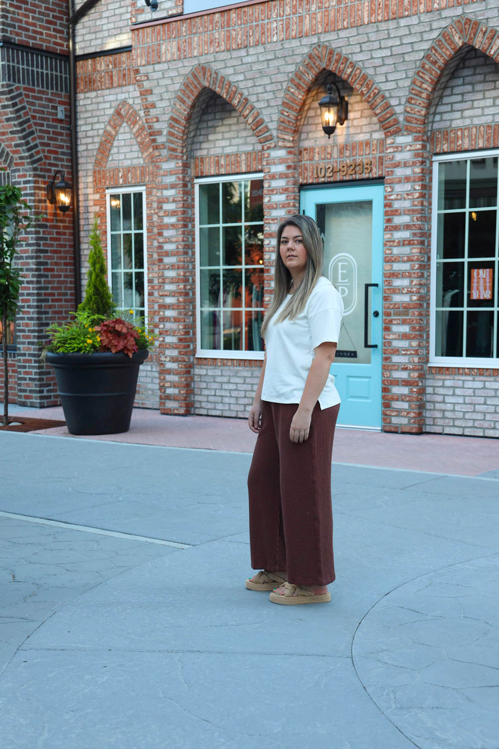 The Belle Wide Leg Slacks - Gauze - Colourways 2