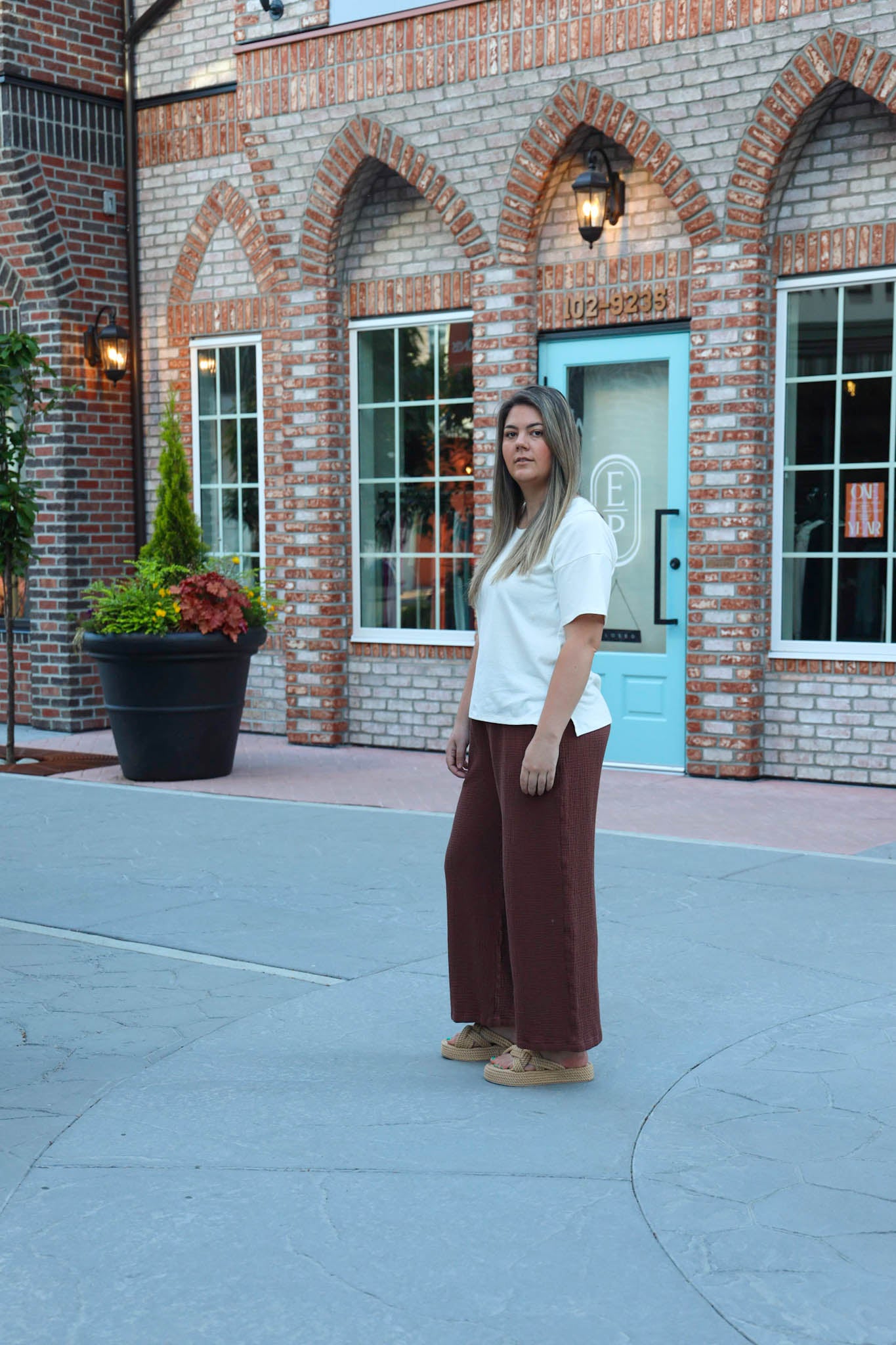 The Belle Wide Leg Slacks - Gauze - Colourways 2