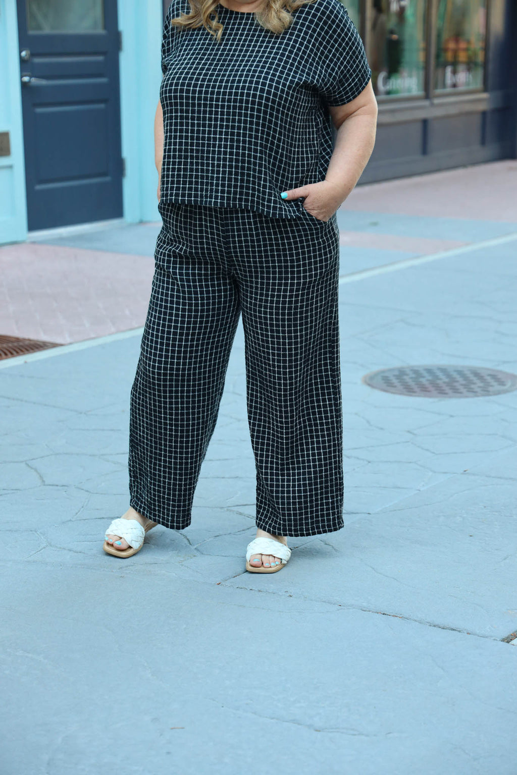 The Belle Wide Leg Slacks - Gauze - Colourways 1