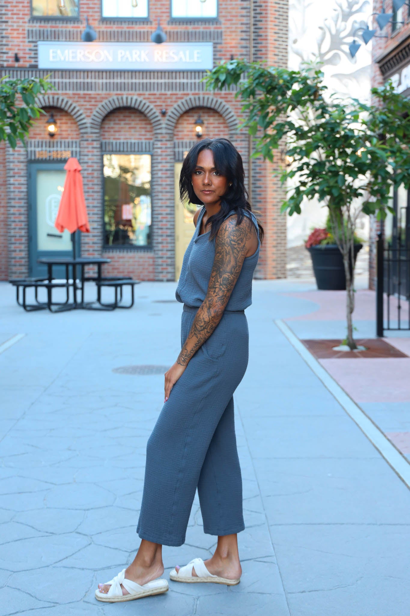 The Wanderer Wide Leg Slacks - Gauze - Colourways 1