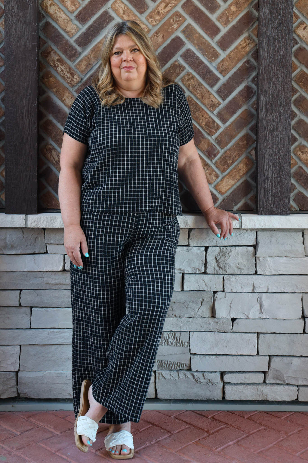 The Belle Wide Leg Slacks - Gauze - Colourways 1