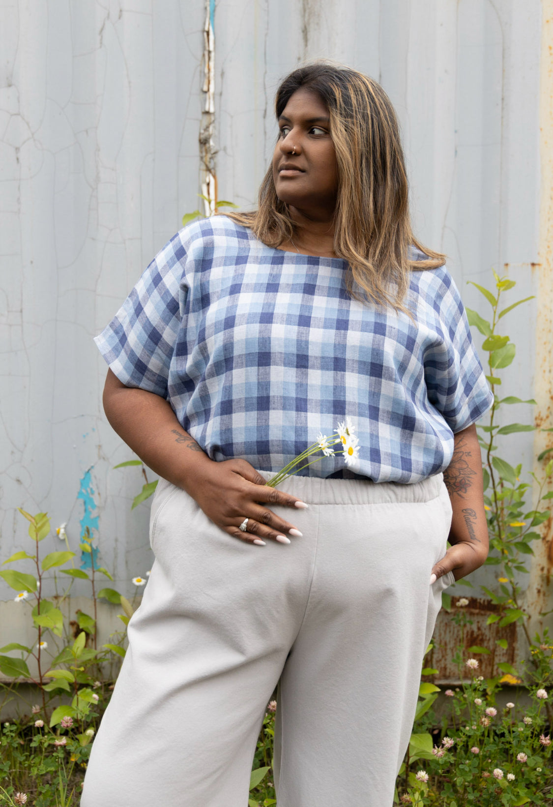 The Wanderer Wide Lag Slacks - Cotton Canvas