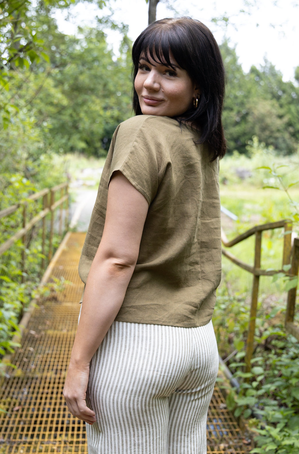 The Box Top - V Neck - Linen