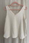 Marketplace - Large - Gauze Tank - Cream