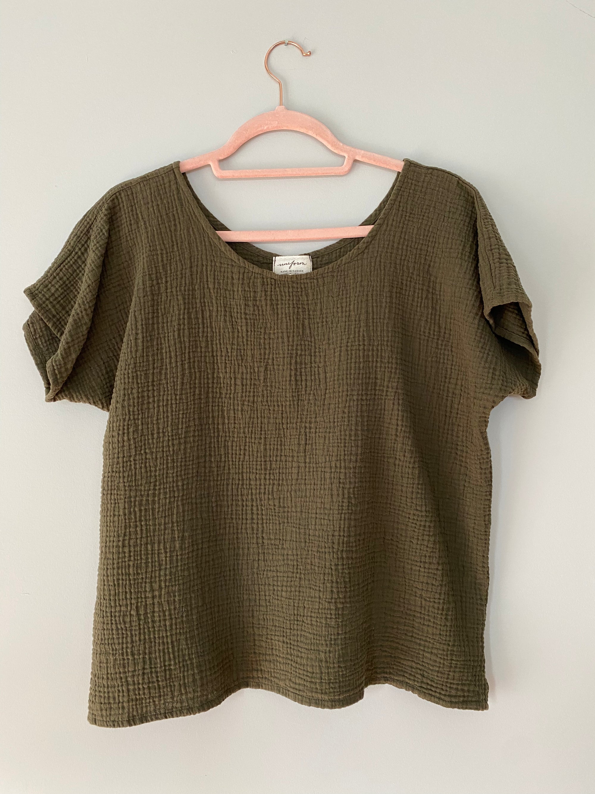 Marketplace - XS - Box Top - Gauze - Bark