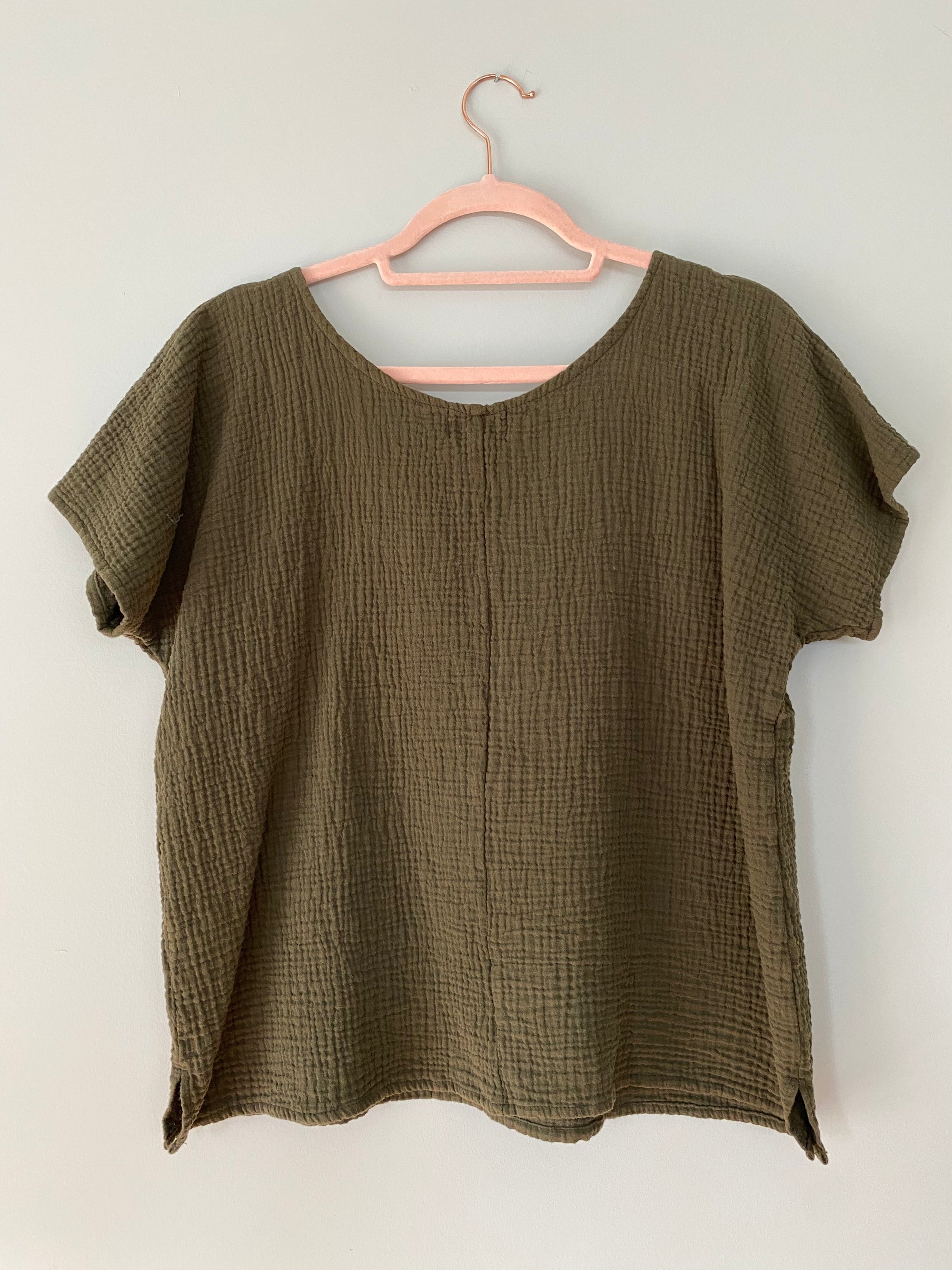 Marketplace - XS - Box Top - Gauze - Bark