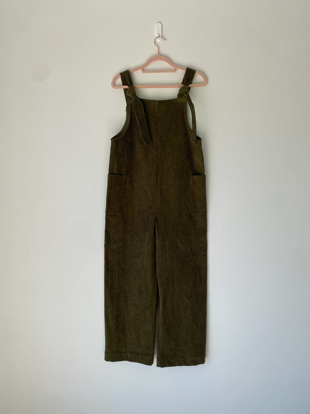 Marketplace - S - Dungaree Wanderer Wide Leg - Corduroy 8 Whale - Moss