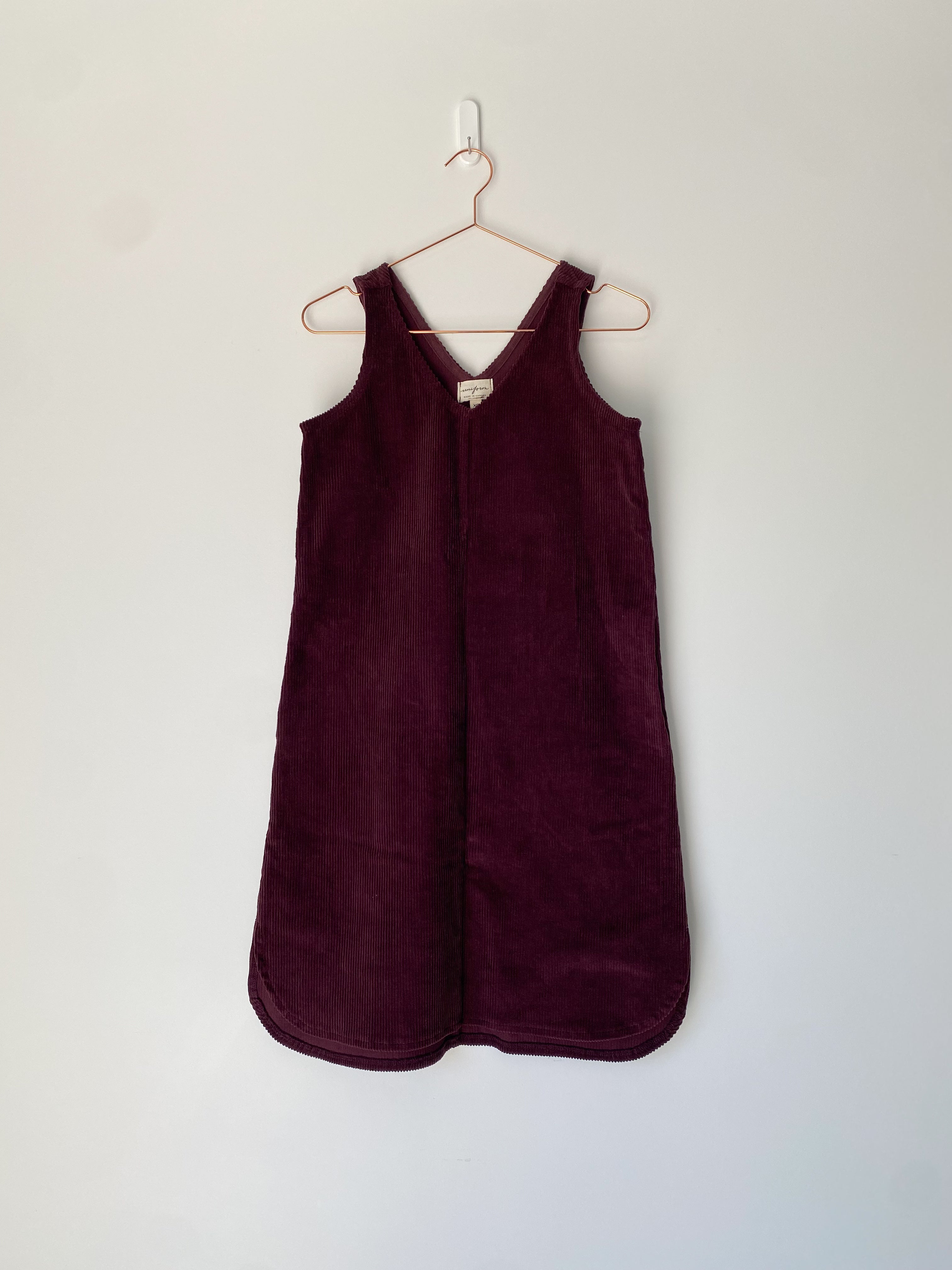 Marketplace - XS - Winona Dress - 8 Whale Corduroy - Merlot