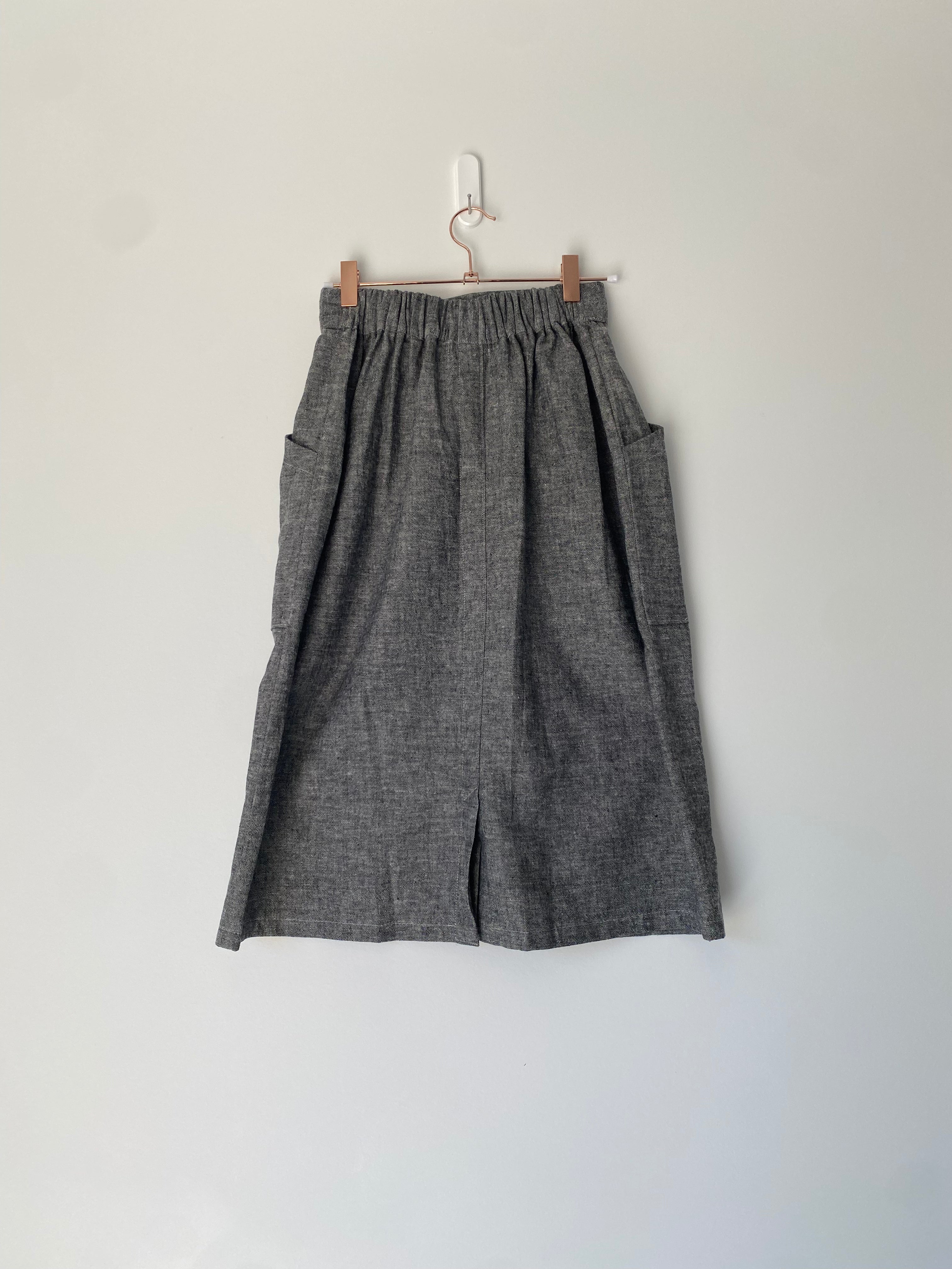 Marketplace - XS - The Skirt - Hemp Organic Cotton - Charcoal