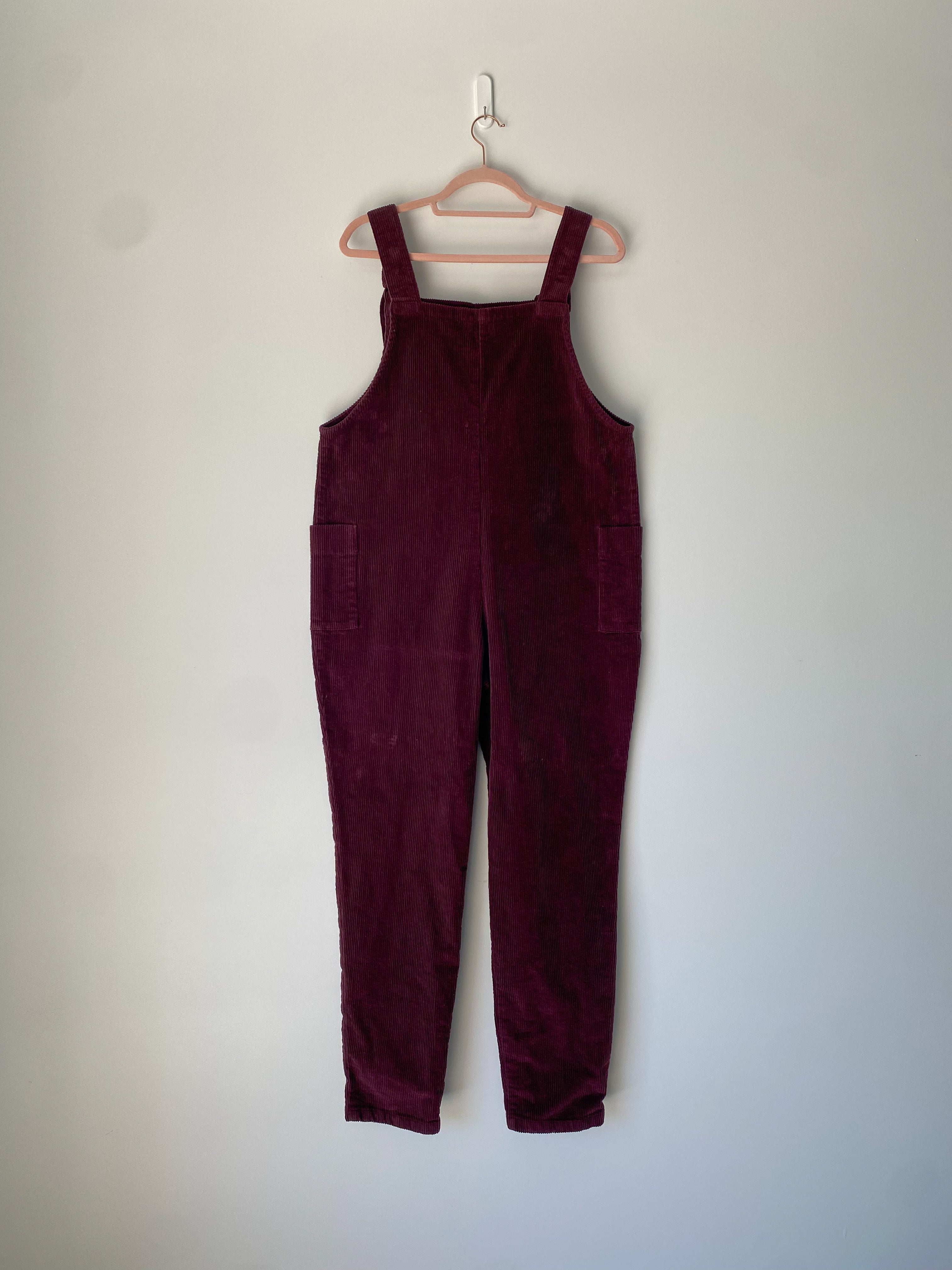 Marketplace - L - Dungarees - Corduroy 8 Whale - Merlot