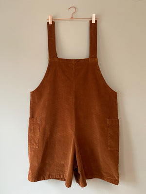 Marketplace, Large, Dungaree Shorts, 21 Wale Cord, Copper