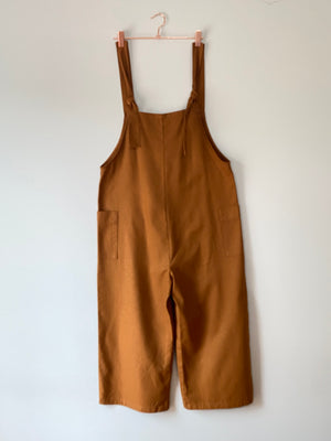 Marketplace, Medium, Pedal Pusher Dungarees, Silk, Cinnamon