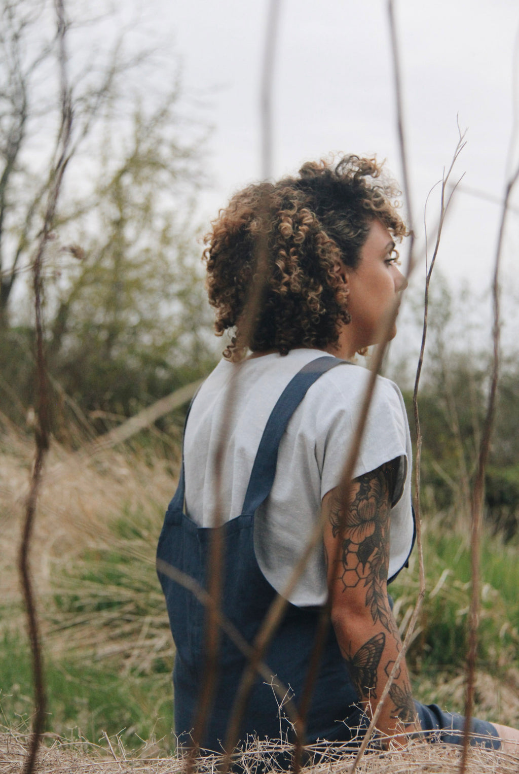 The Dungaree Shorts - Linen
