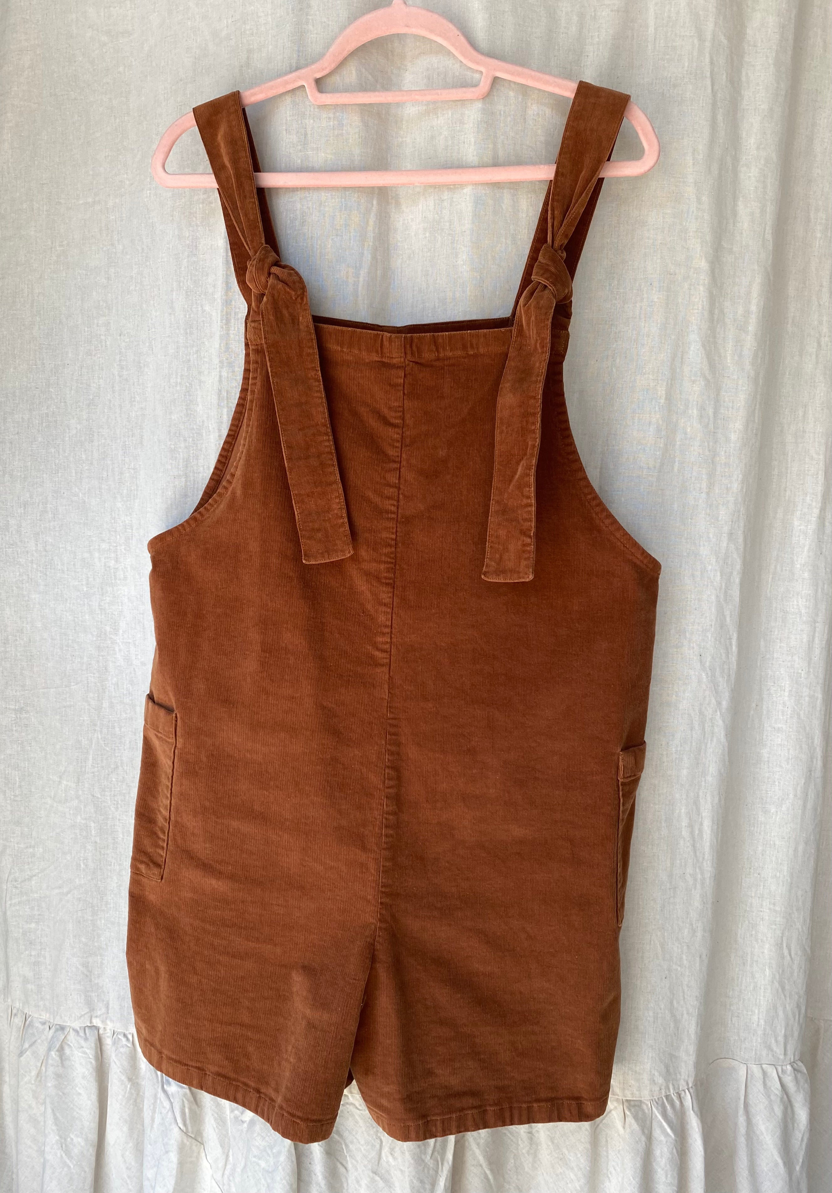 Marketplace - Large - Dungaree Shorts - 21 Wale Cord - Copper