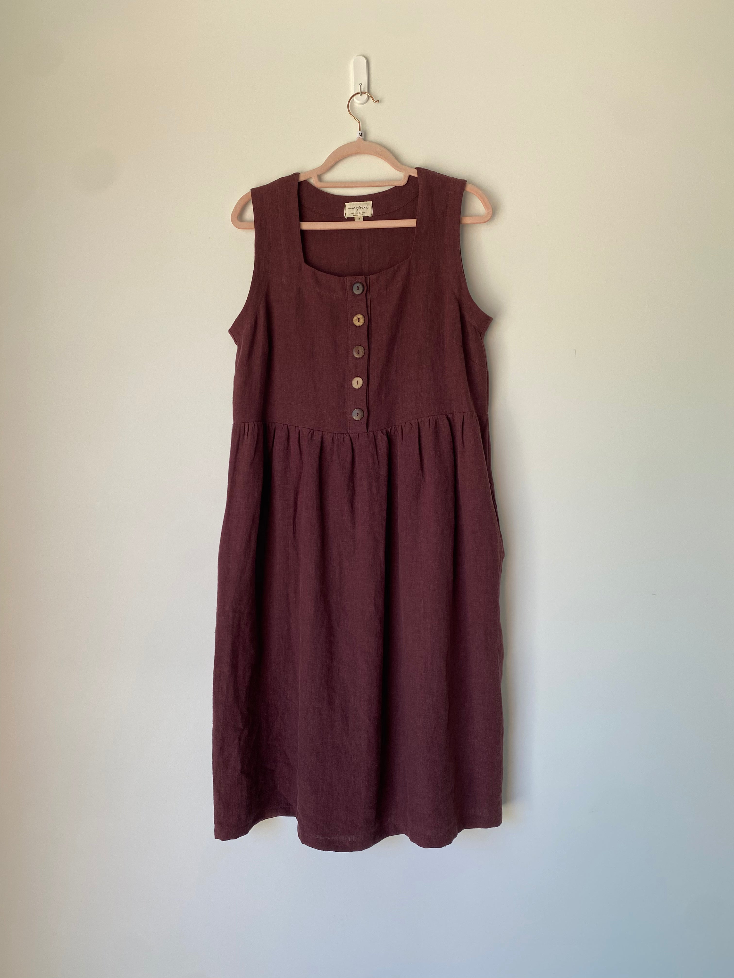 Marketplace - M - The Vintage Dress - Hemp - Merlot