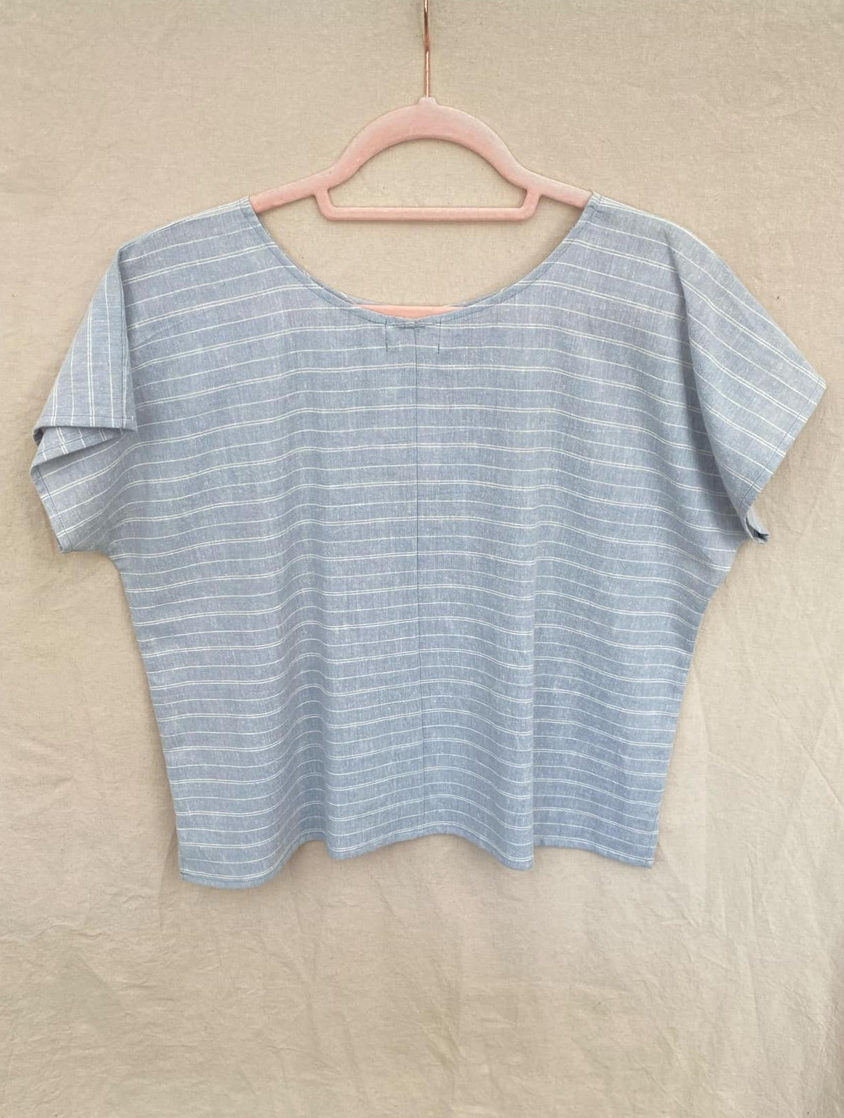 Marketplace - S -Blue Stripe Hemp Organic Cotton - Box Top