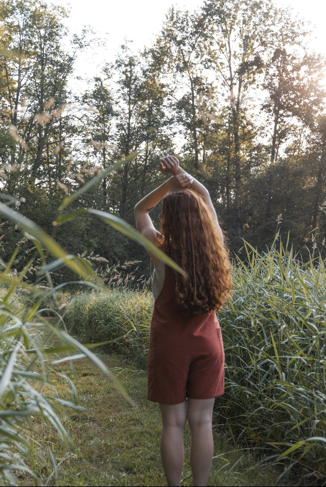 The Dungaree Shorts - Linen Organic Cotton