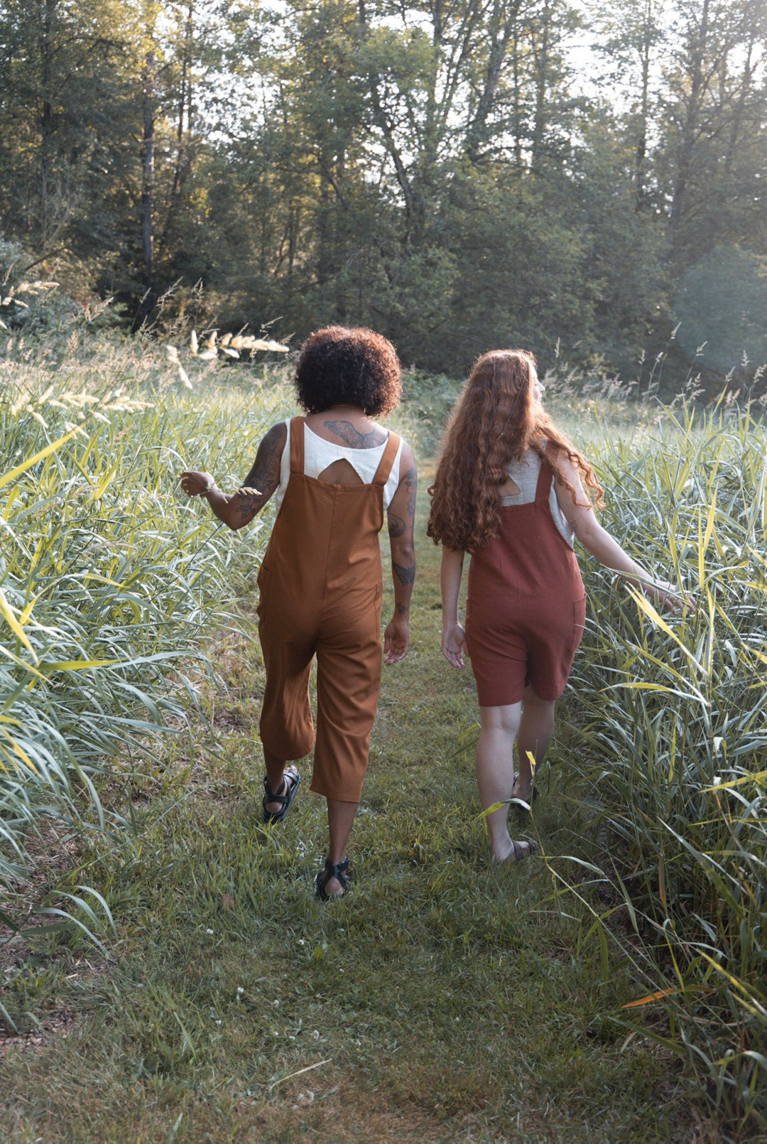 The Dungaree Pedal Pushers - Raw Silk