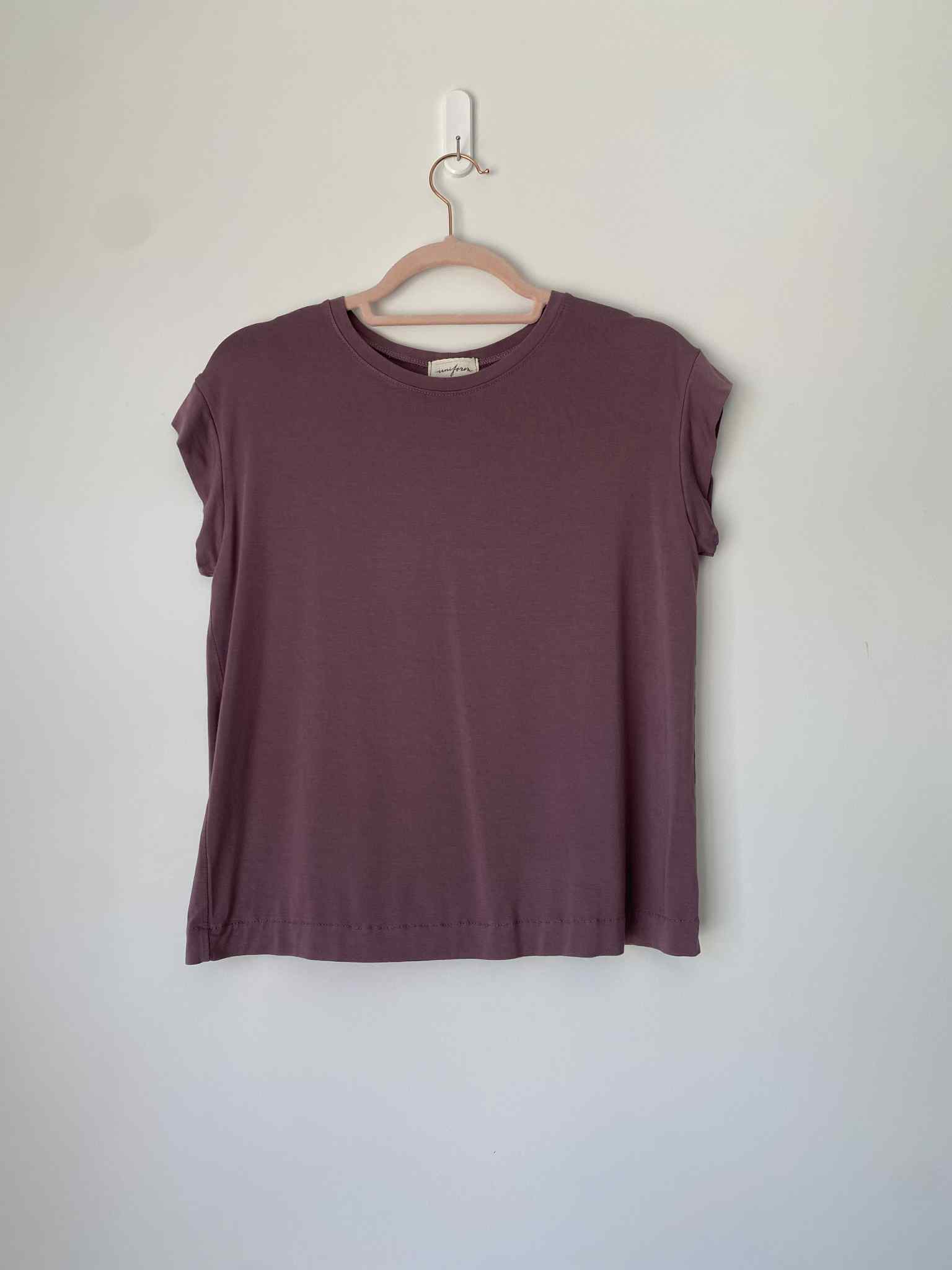 Marketplace - S - Plum - Short Sleeve - Flow Top - Bamboo