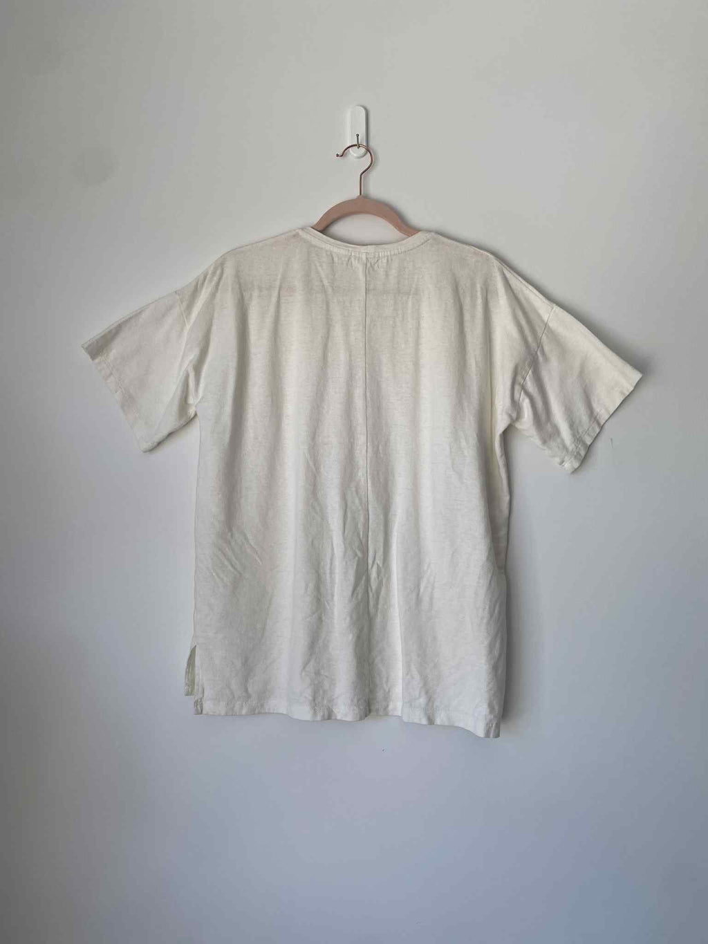 Marketplace- M - Cream - Scoop Neck - Hemp Jersey - Classic Length