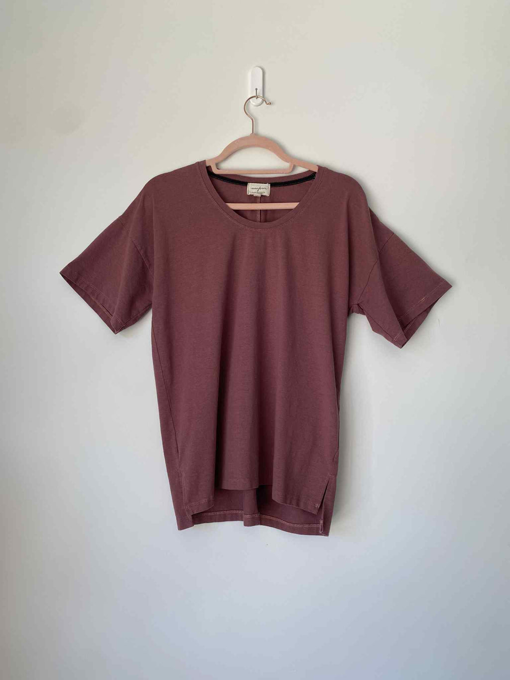 Marketplace - L - Rose Brown- Scoop Neck- Hemp Jersey Spandex- Classic Length