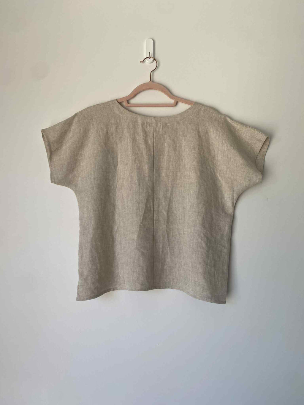 Marketplace - 2X - Flax Linen - V Neck - Box Top