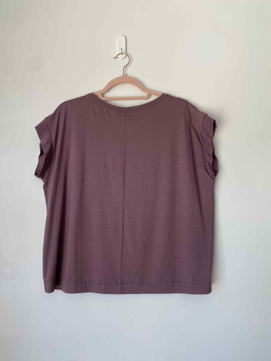 Marketplace - L - Plum - Short Sleeve - Flow Top - Bamboo