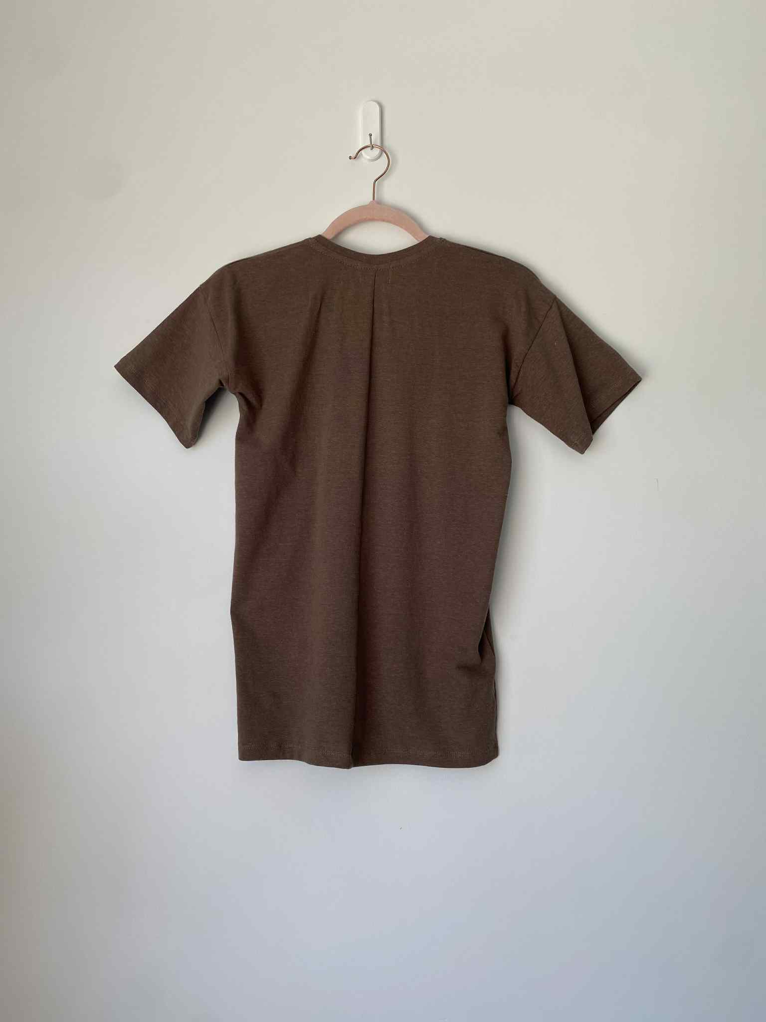 marketplace - XS- Mushroom - T-shirt - V Neck - Hemp Jersey  Spandex- Classic Length