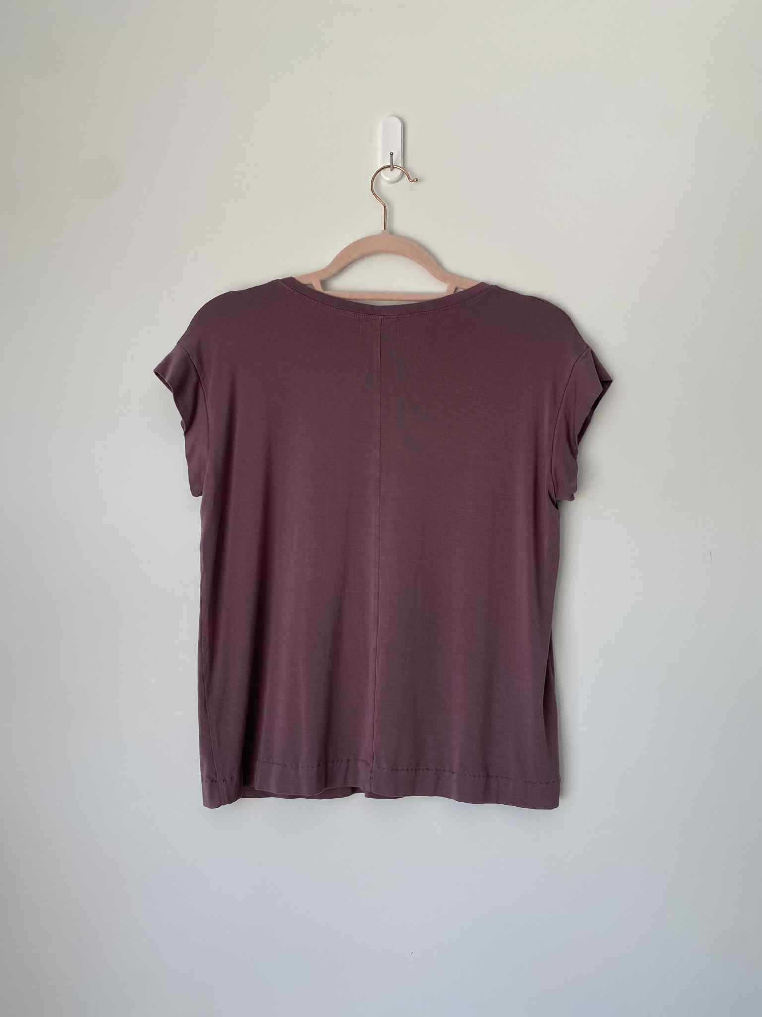 Marketplace - S - Plum - Short Sleeve - Flow Top - Bamboo