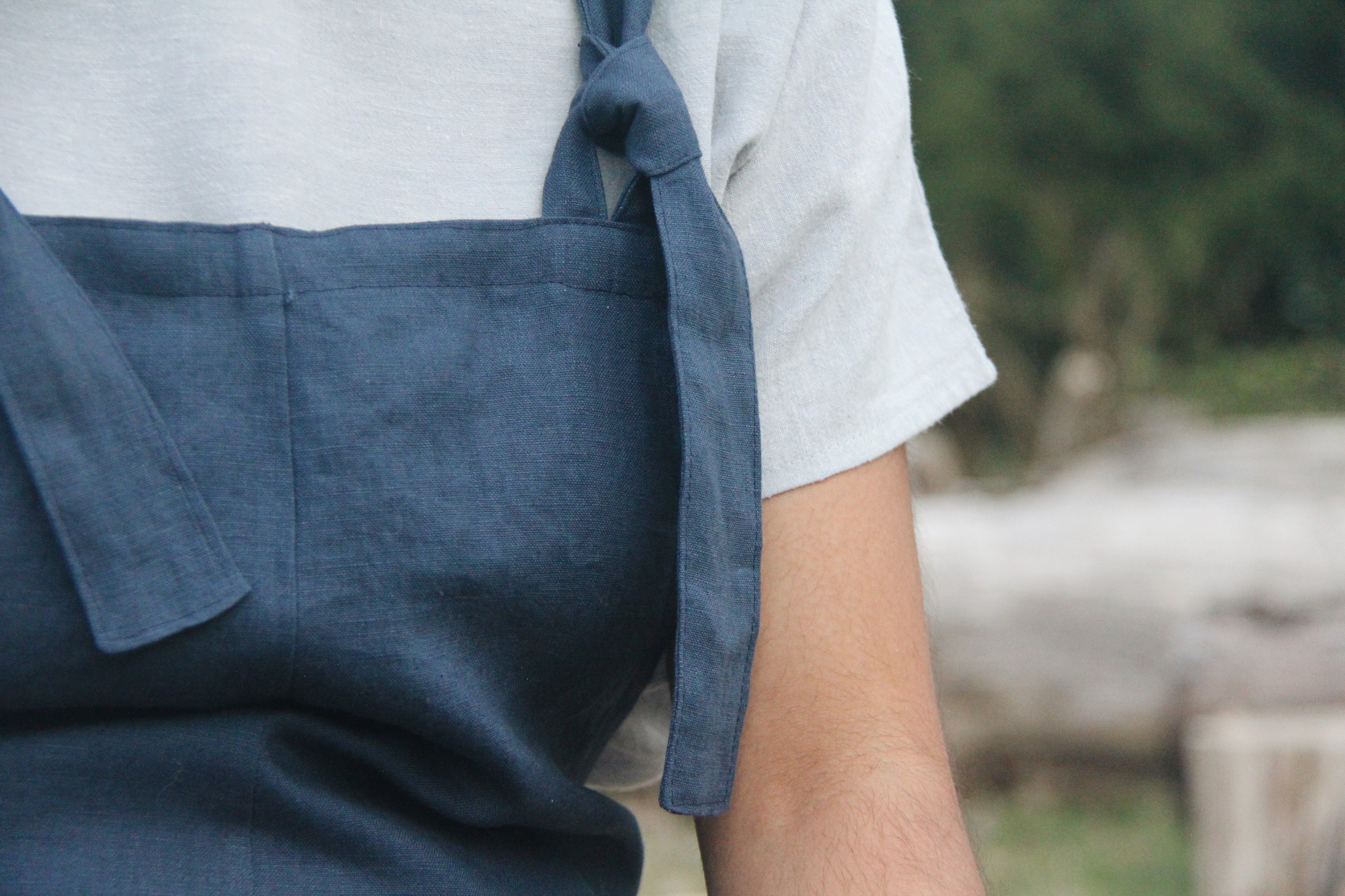 The Dungaree Shorts - Linen