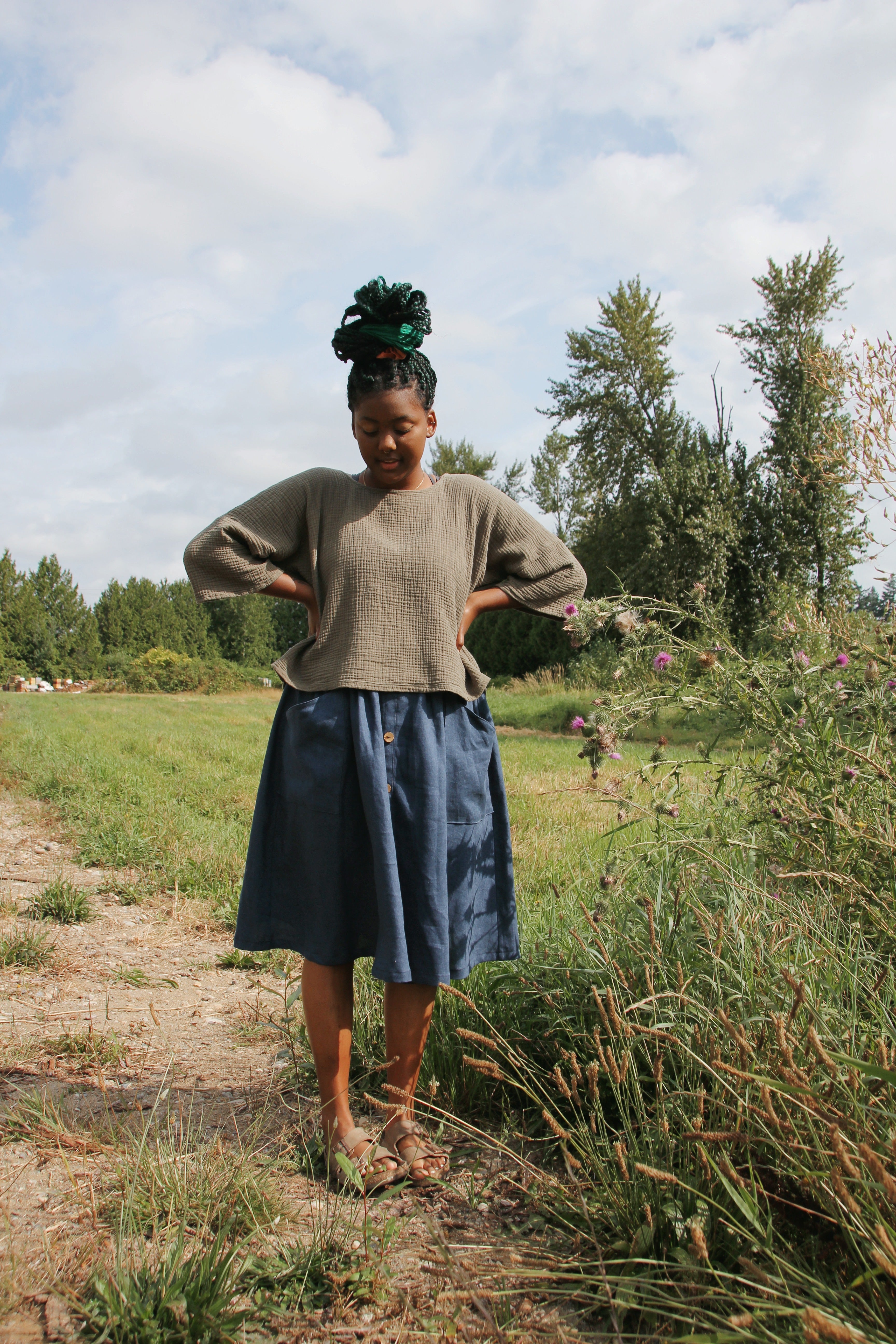 The Gauze Top - High Low Hem - Colourways 1