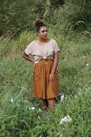 The Skirt - Raw Silk