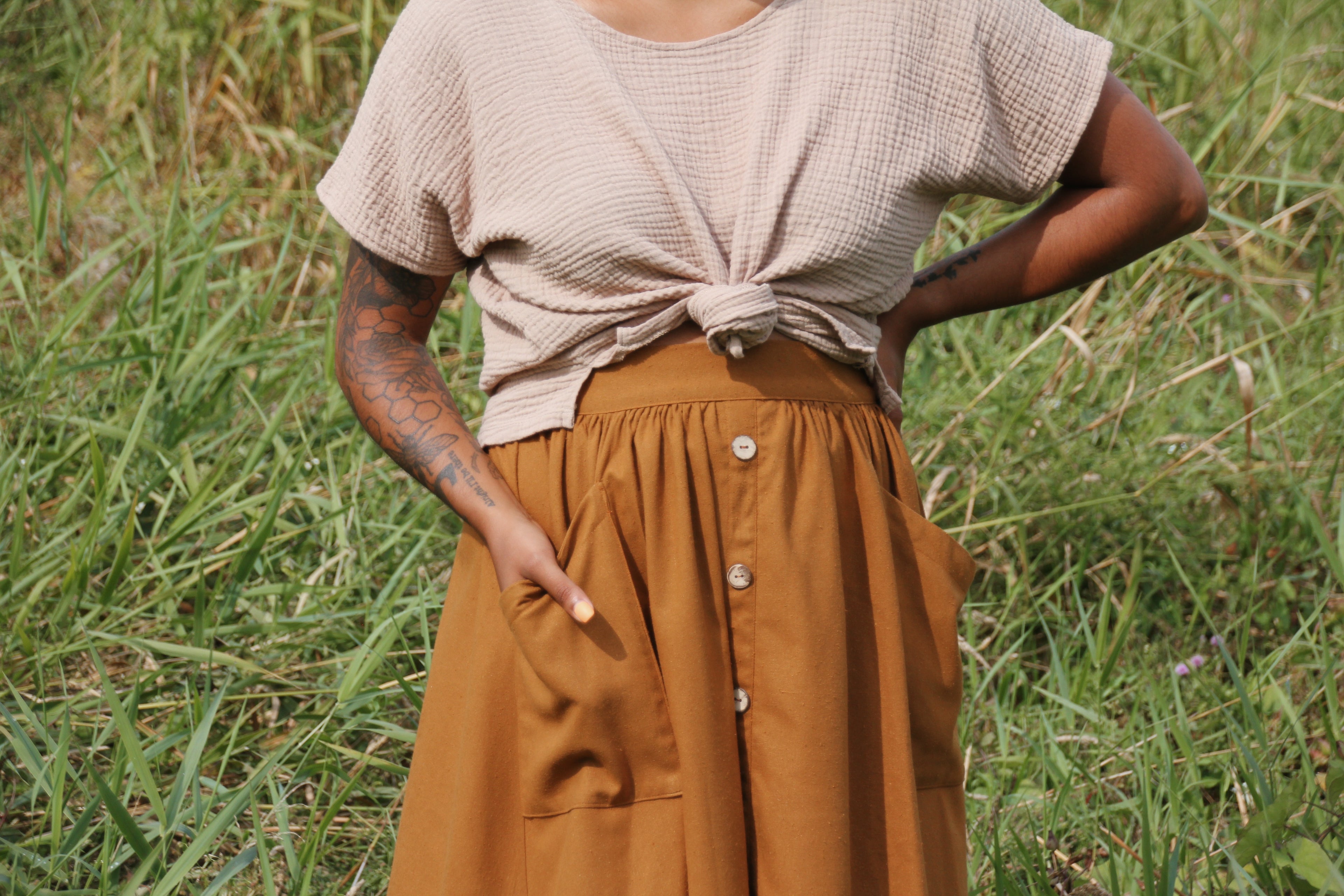 The Skirt - Raw Silk