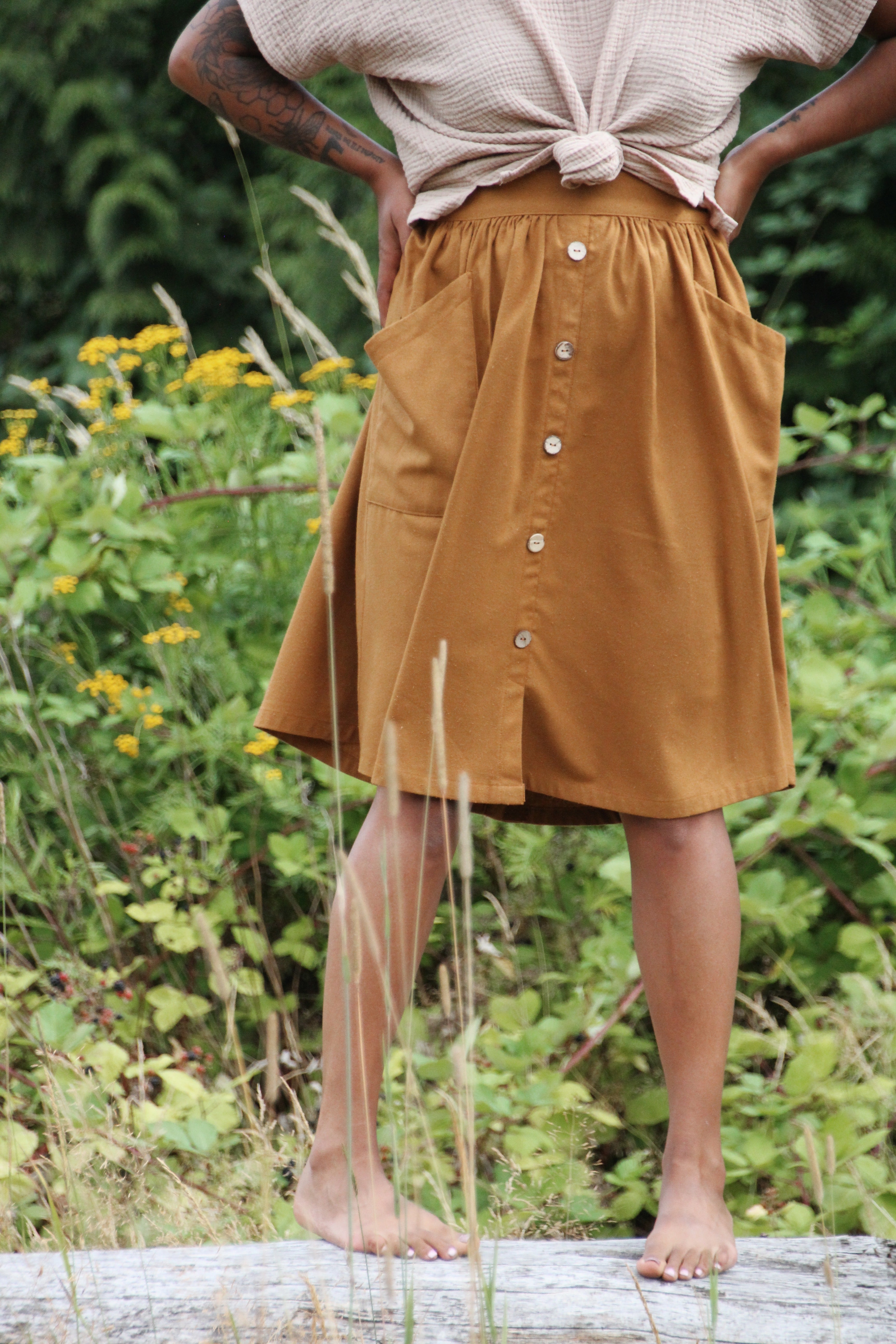The Skirt - Raw Silk
