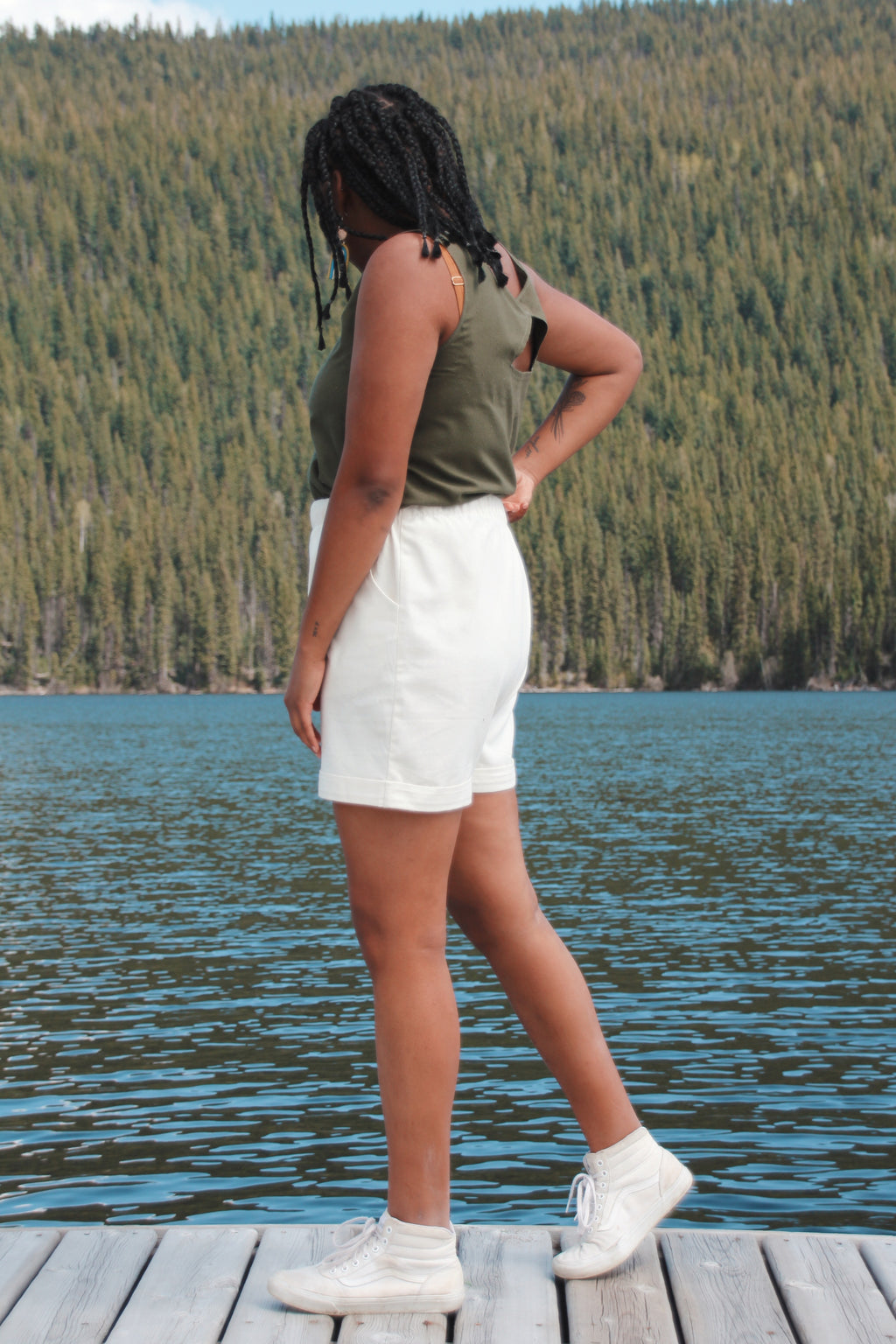 The Cuff Shorts - Raw Silk
