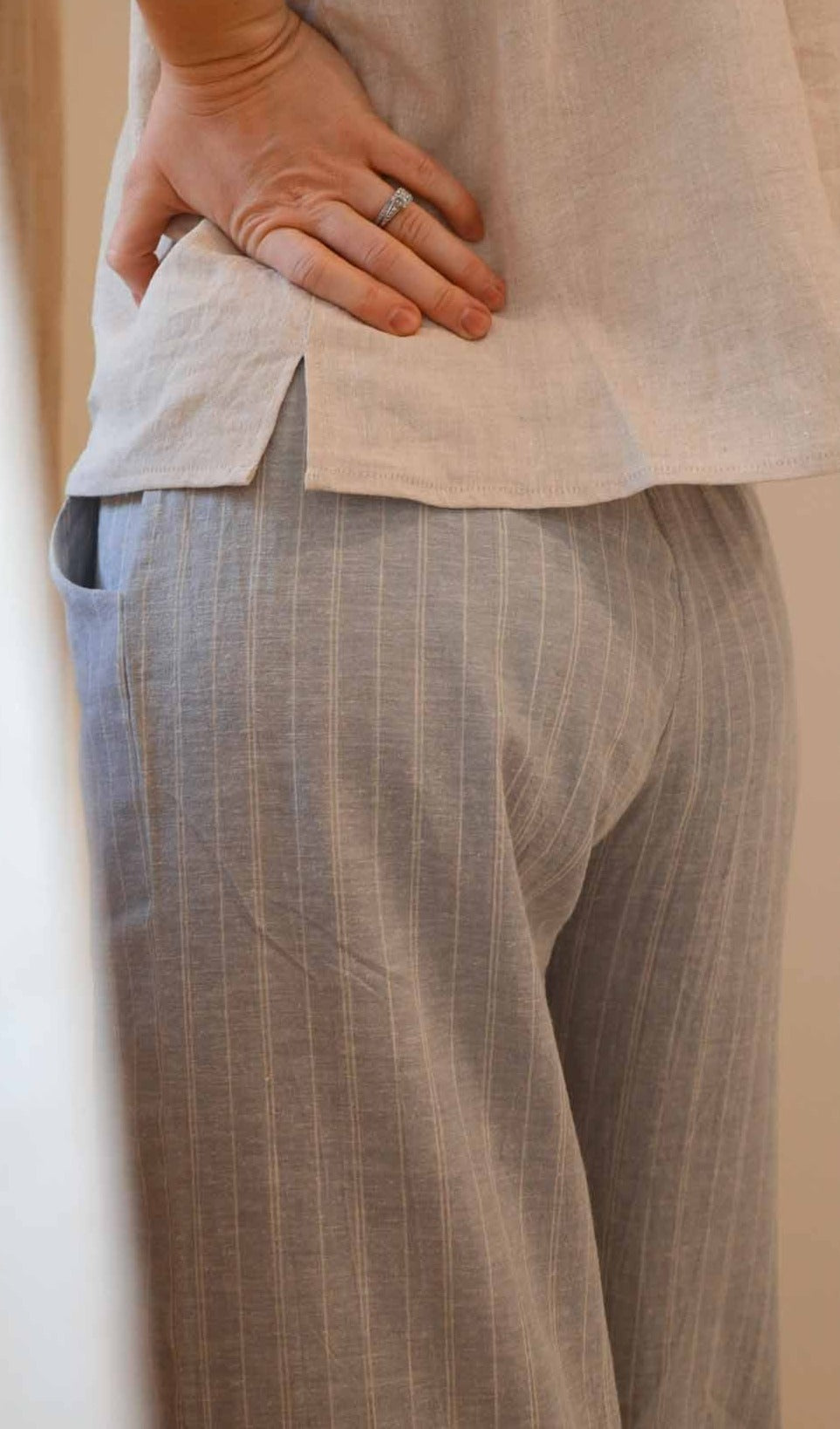 The Wanderer Wide Leg Slacks - Hemp Organic Cotton