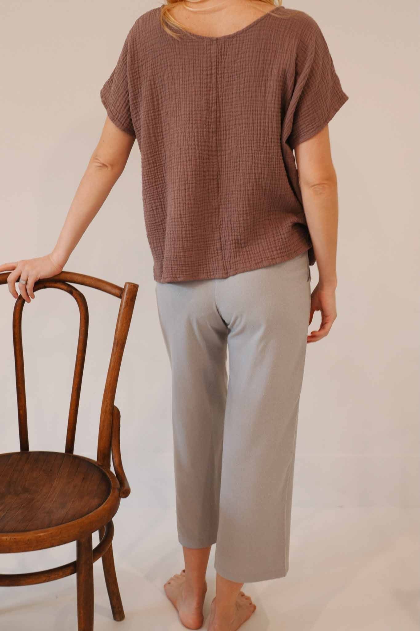 The Wanderer Wide Leg Slacks - Raw Silk