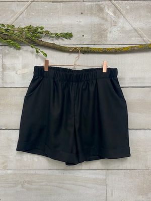 The Cuff Shorts - Raw Silk