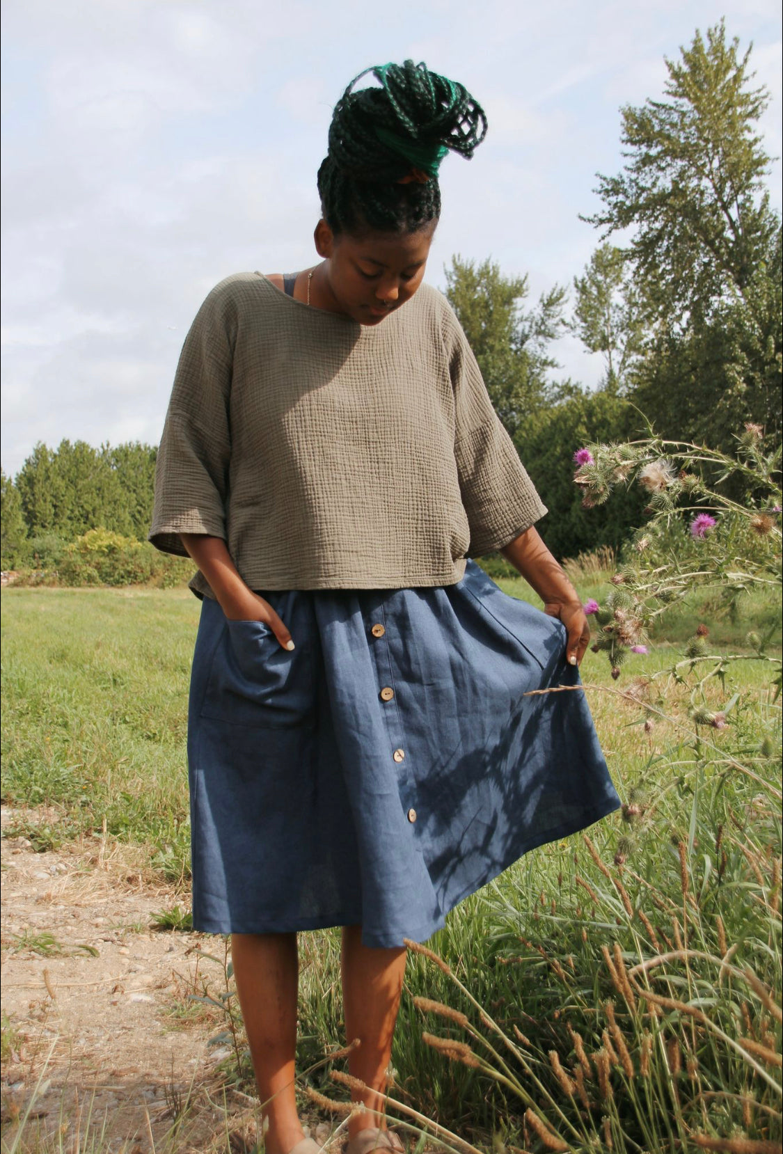The Gauze Top - High Low Hem - Colourways 2