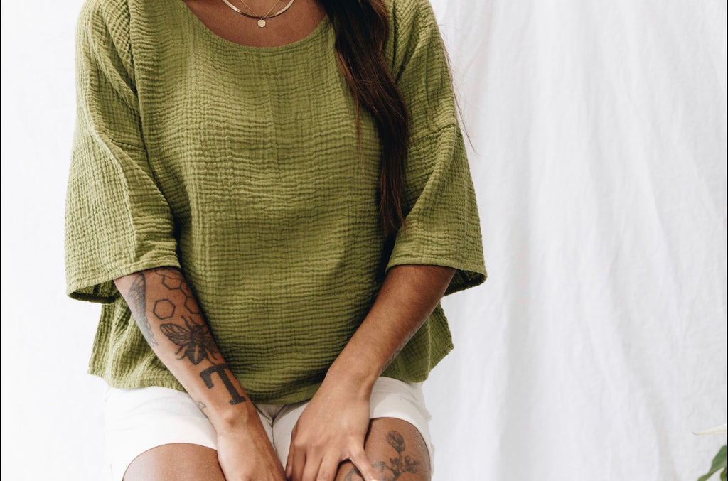 The Gauze Top - High Low Hem - Colourways 1