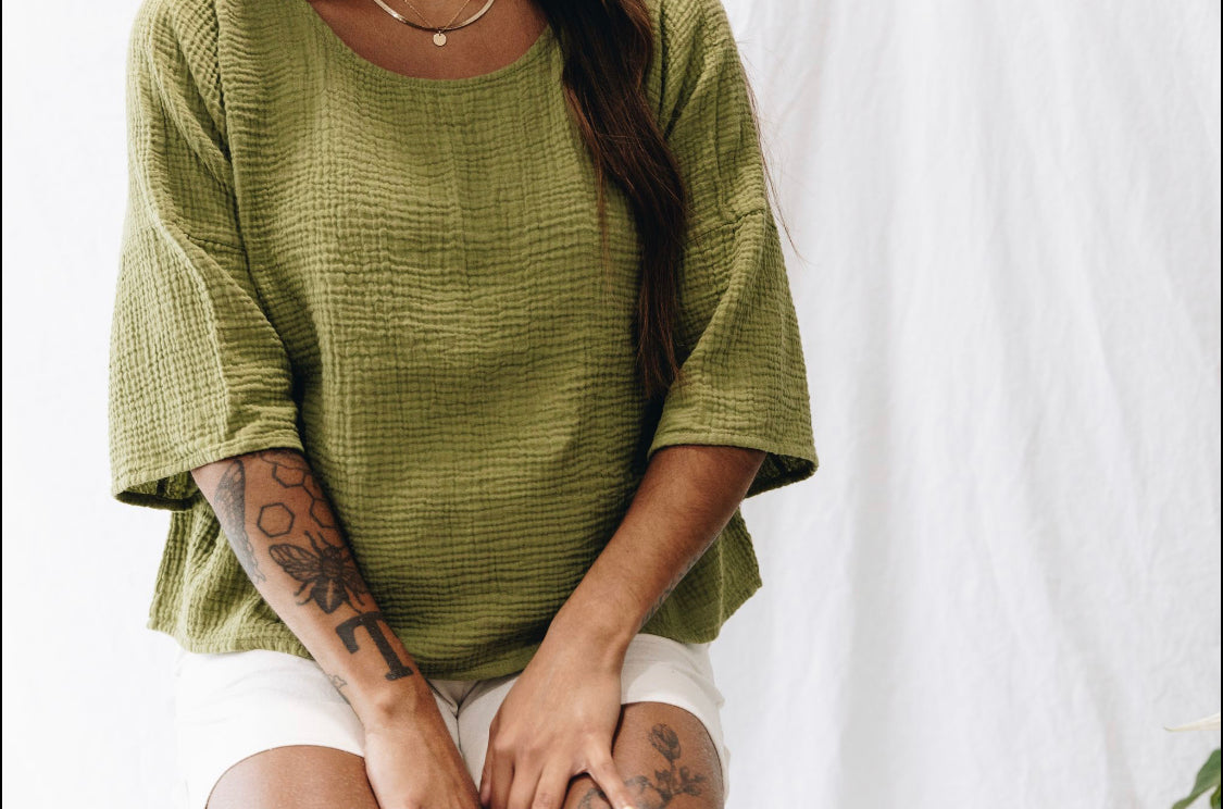 The Gauze Top - High Low Hem - Colourways 1