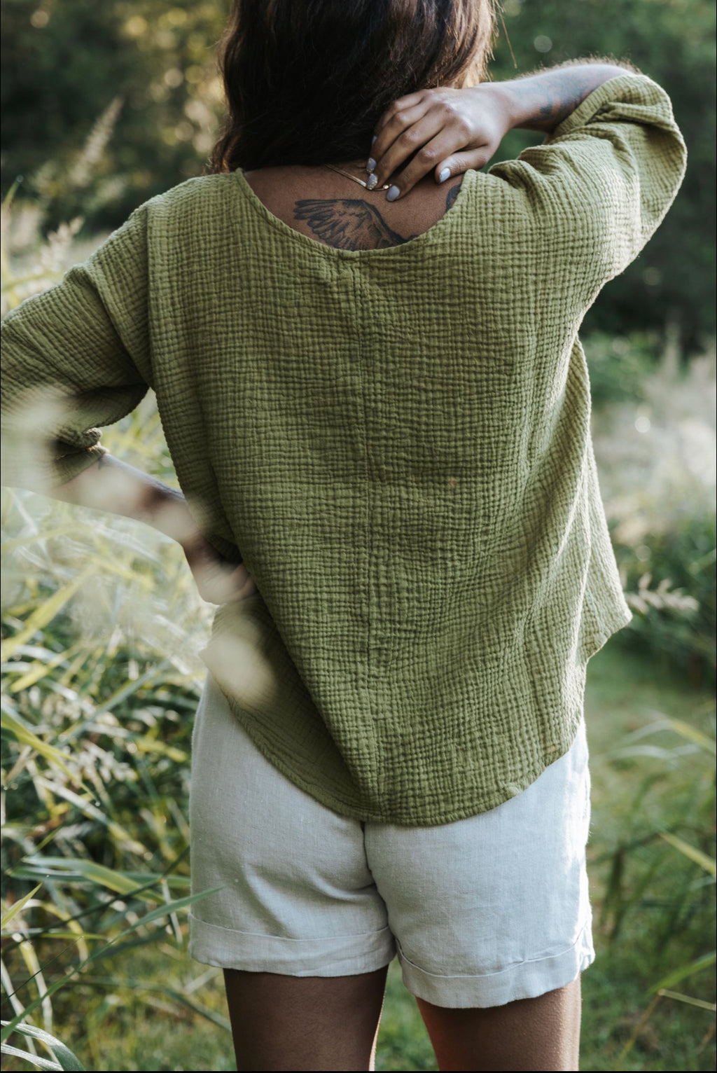 The Gauze Top - High Low Hem - Colourways 1