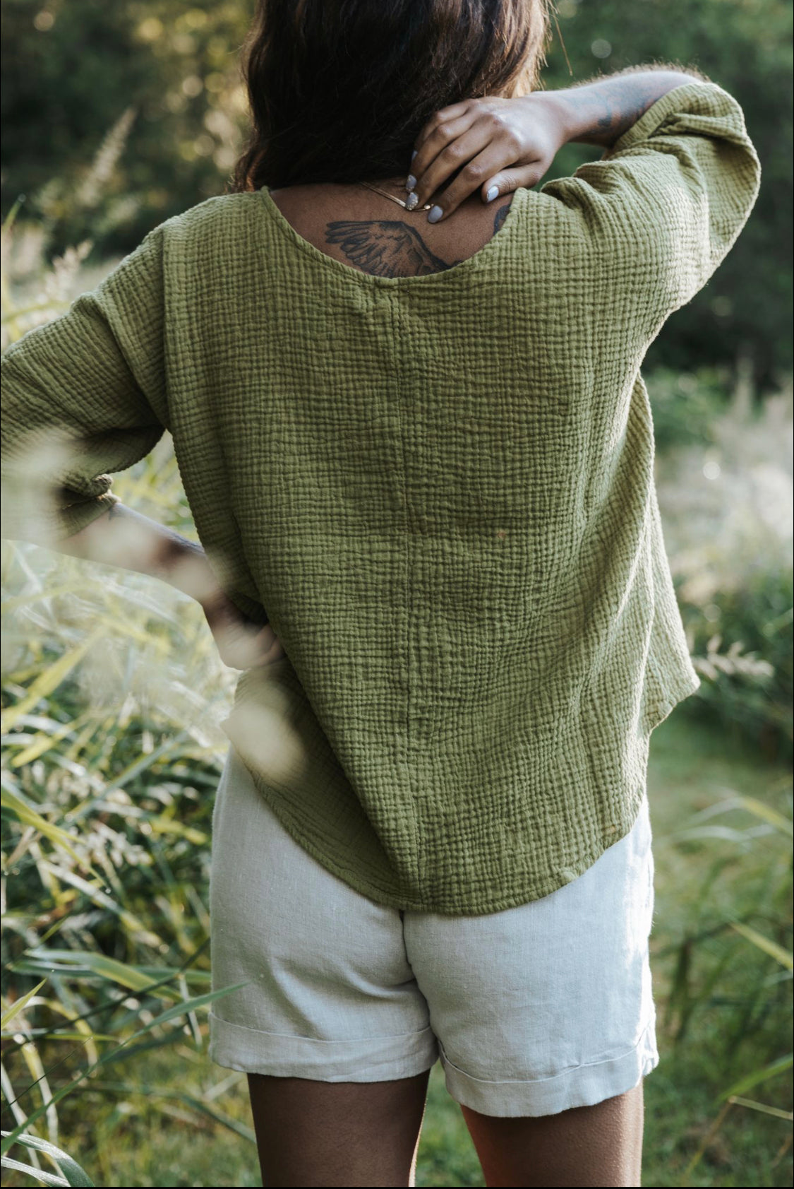 The Gauze Top - High Low Hem - Colourways 1