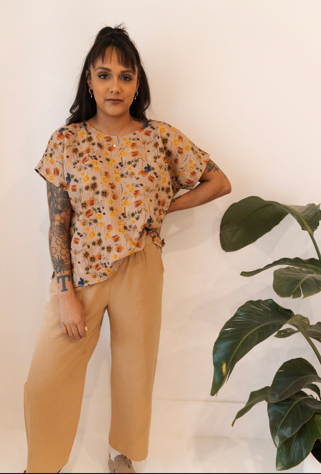 The Wanderer Wide Leg Slacks - Linen Organic Cotton