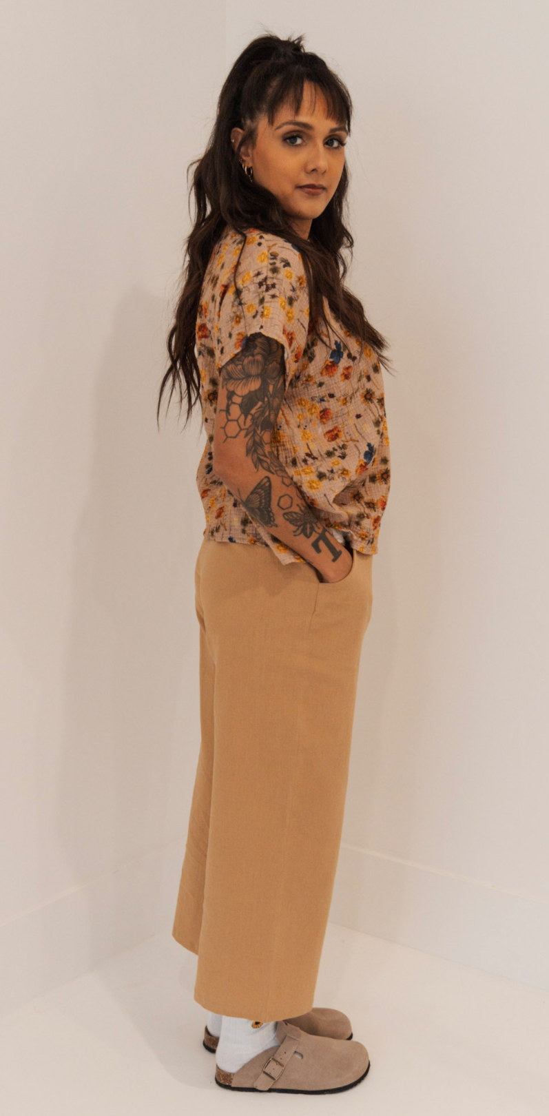 The Wanderer Wide Leg Slacks - Linen Organic Cotton