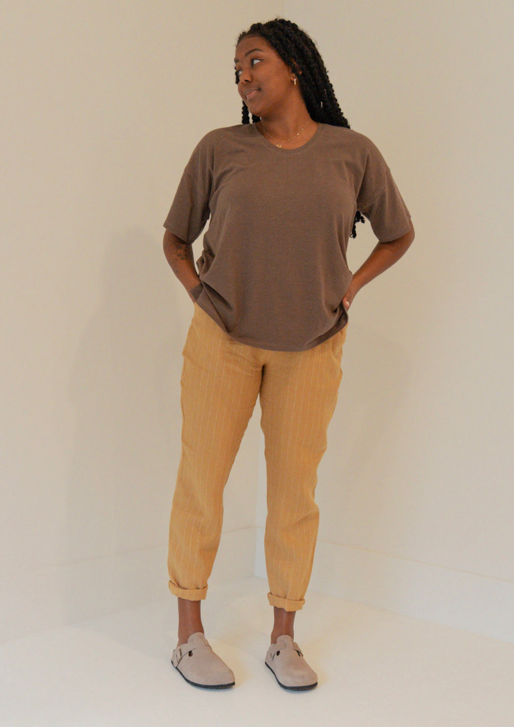 The Slacks - Linen Stripe