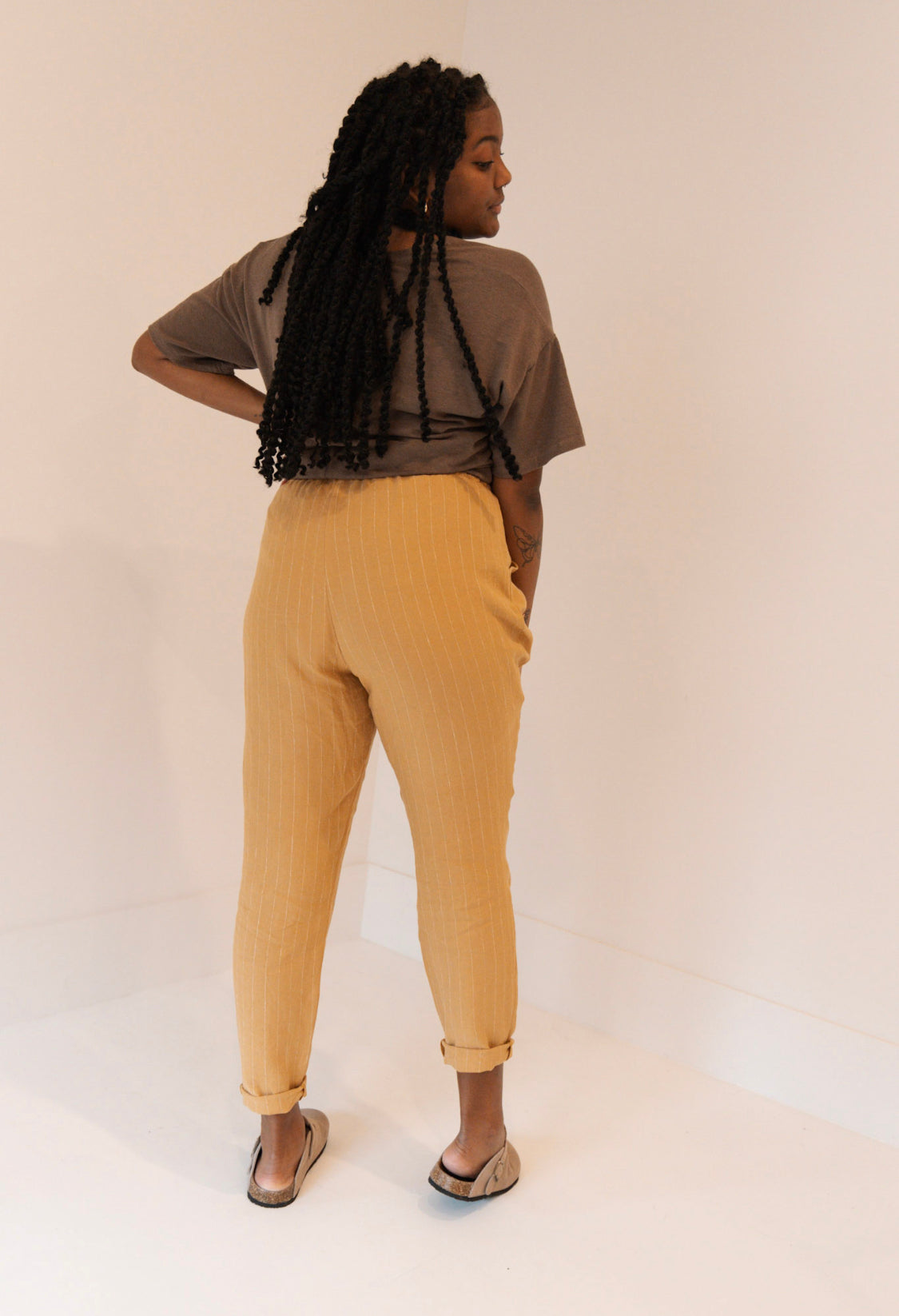 The Slacks - Linen Stripe