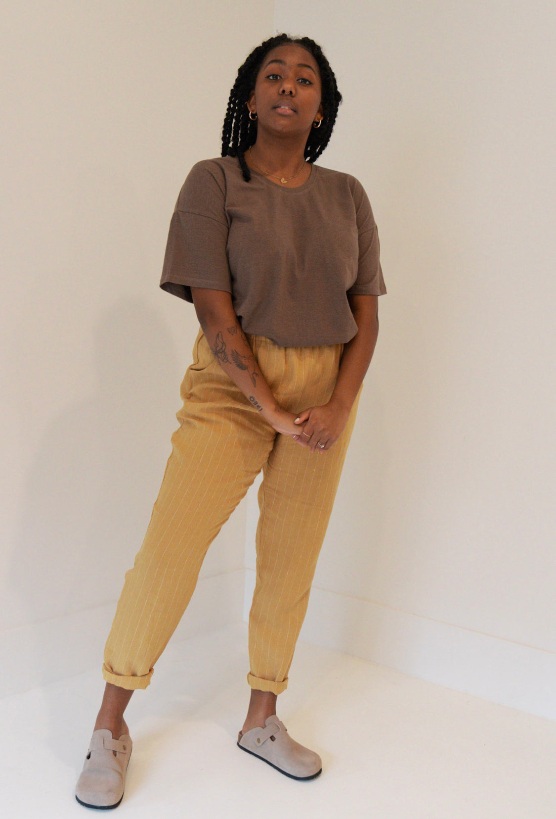 The Slacks - Linen Stripe