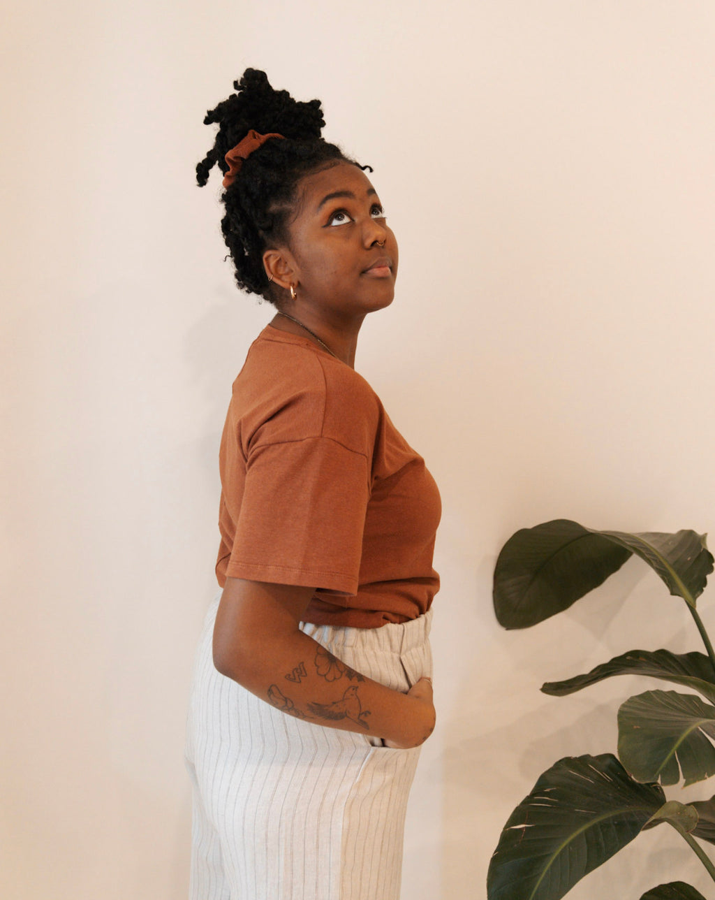 The T Shirt-V Neck-Hemp Jersey Spandex-Classic Length