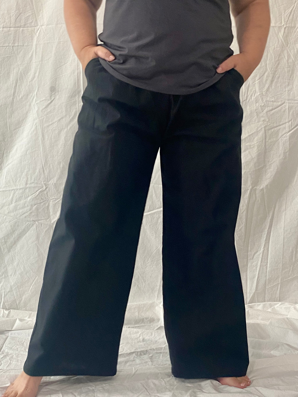 The Belle - Wide Leg Slacks - Linen Organic Cotton